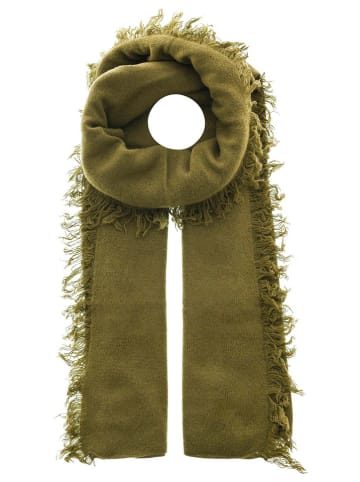 Zwillingsherz Schal in Khaki - (L)190 x (B)75 cm