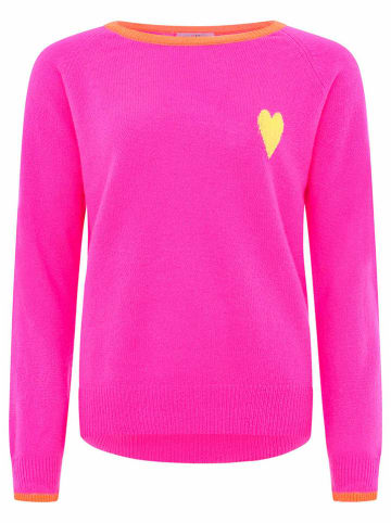 Zwillingsherz Kaschmir-Pullover in Pink