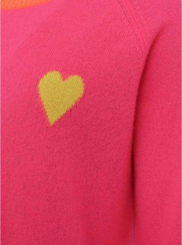 Zwillingsherz Kaschmir-Pullover in Pink