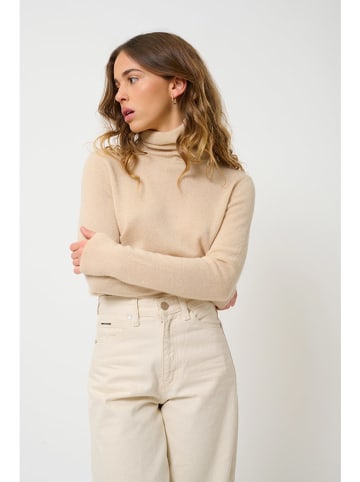 AUTHENTIC CASHMERE Kaszmirowy golf "Bise" w kolorze beżowym