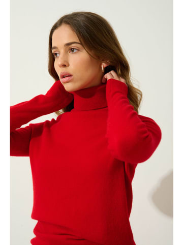 AUTHENTIC CASHMERE Kaschmir-Rollkragenpullover "Bise" in Rot