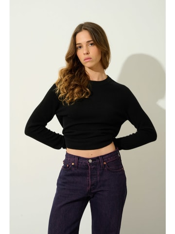 AUTHENTIC CASHMERE Kasjmieren trui "Ecrin" zwart