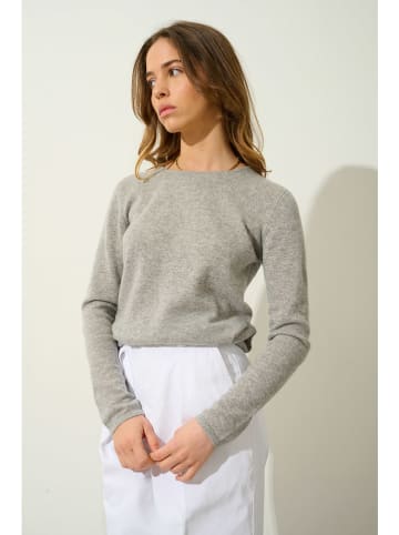 AUTHENTIC CASHMERE Kasjmieren trui "Epéna" lichtgrijs