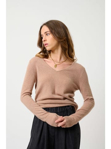 AUTHENTIC CASHMERE Kaschmir-Pullover "Galise" in Hellbraun