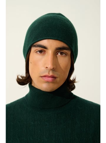 AUTHENTIC CASHMERE Kaschmir-Mütze "Pinier" in Dunkelgrün