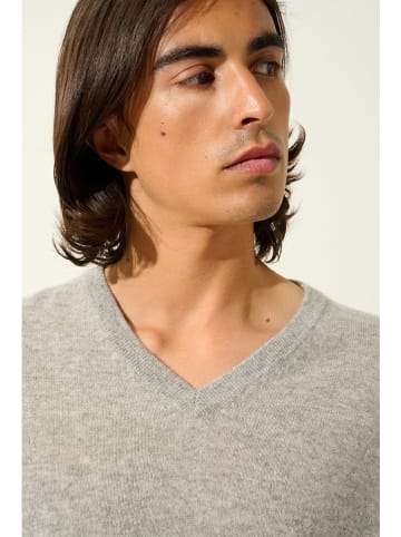 AUTHENTIC CASHMERE Kasjmieren trui "Timeo" lichtgrijs