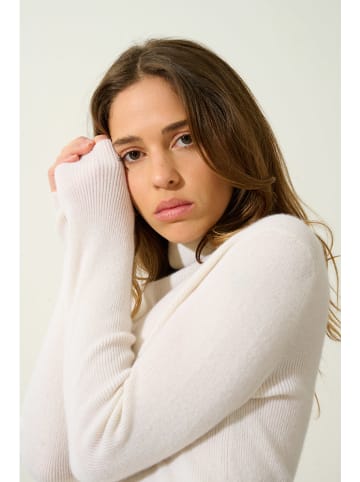 AUTHENTIC CASHMERE Kasjmieren coltrui "Suzie" crème