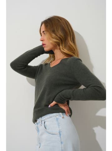 AUTHENTIC CASHMERE Kaschmir-Pullover "Galise" in Khaki
