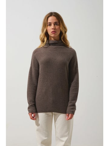 AUTHENTIC CASHMERE Kaschmir-Rollkragenpullover in Braun