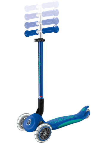 GLOBBER Scooter "Globber primo foldable plus lights" in Blau - ab 3 Jahren