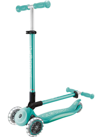 GLOBBER Scooter "Globber primo foldable plus lights" in Hellblau - ab 3 Jahren