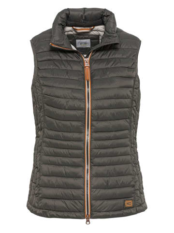 Camel Active Doorgestikte bodywarmer antraciet
