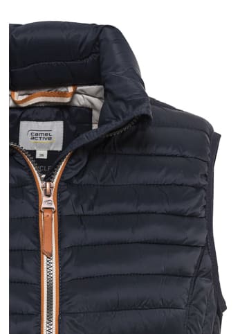 Camel Active Doorgestikte bodywarmer donkerblauw