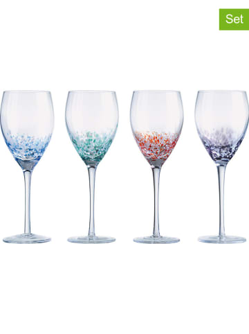 Anton Studio Designs Kieliszki (4 szt.) "Speckle" w różnych kolorach do wina - 350 ml