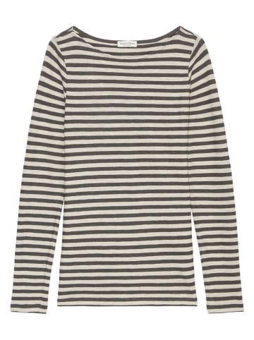 Marc O´Polo Longsleeve antraciet/beige