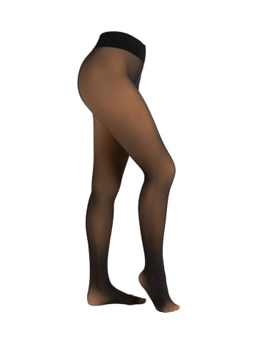 camano Panty "Thermo warm & transparent" zwart - 120 denier