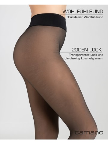 camano Rajstopy termiczne w kolorze czarnym - 20 DEN