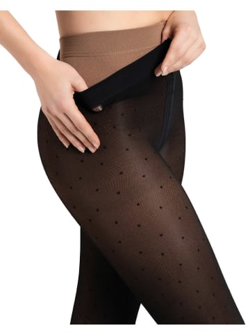 camano Thermo-Strumpfhosen in Schwarz - DEN 20