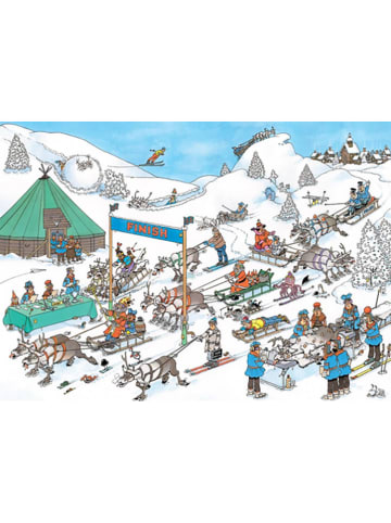 Jumbo 500tlg. Puzzle "Jan van Haasteren - Rentier-Rennen" - ab 12 Jahren