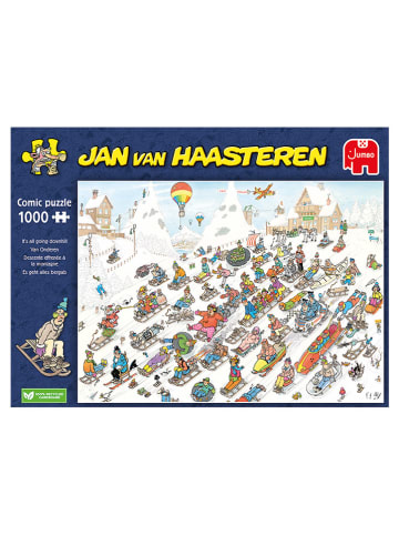 Jumbo 1000tlg. Puzzle "Jan van Haasteren - Es geht nur bergab" - ab 12 Jahren