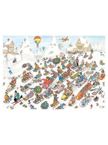 Jumbo 1000tlg. Puzzle "Jan van Haasteren - Es geht nur bergab" - ab 12 Jahren