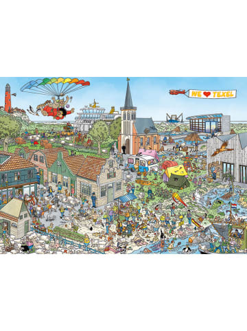 Jumbo 1000tlg. Puzzle "Jan van Haasteren - Reif für die Insel" - ab 12 Jahren