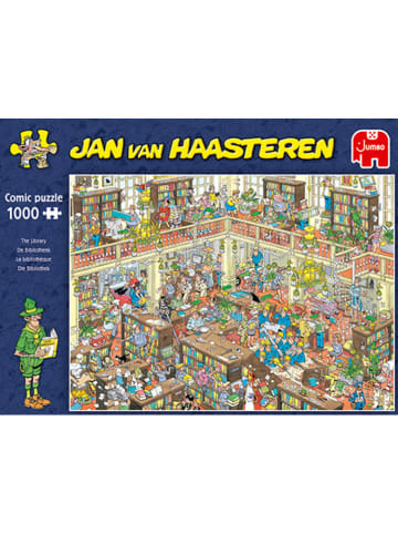 Jumbo 1000tlg. Puzzle "Jan van Haasteren - Bibliothek" - ab 12 Jahren