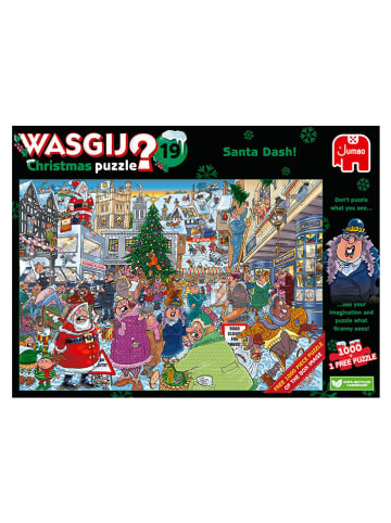 Jumbo 2x 1.000tlg. Puzzle "Wasgij Christmas 19 - Santa Dash!" - ab 12 Jahren