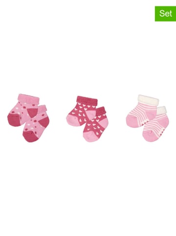 Die Spiegelburg 3er-Set: Babysocken in Rosa