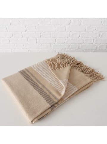 Boltze Wohndecke ''Hazel'' in Beige - (L)160 x (B)130 cm