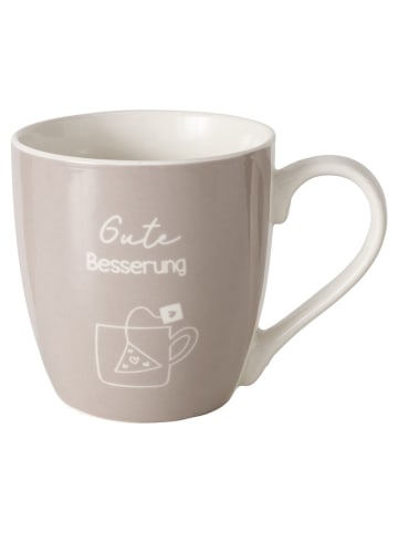 Boltze Jumbotasse ''Gesundheit'' in Beige - 400 ml