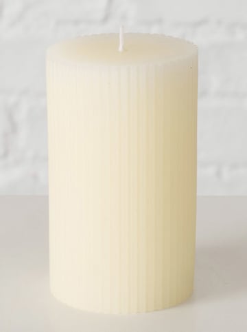 Boltze Stumpenkerze ''Classic'' in Creme - (H)10 x Ø 6 cm