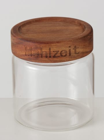 Boltze Vorratsglas ''Aspen'' in Braun - (H)11 x Ø 9,5 cm
