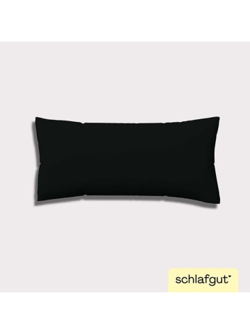Schlafgut Kissenhülle "Easy Jersey" in Schwarz