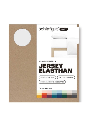 Schlafgut Spannbettlaken "Easy" in Weiß