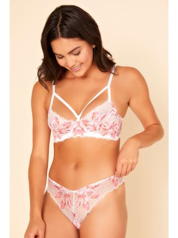 cosabella String in Weiß/ Rosa