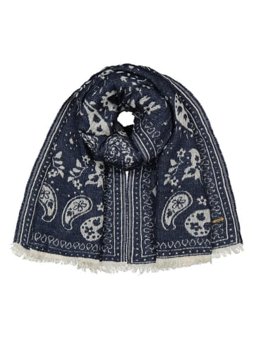 Barts Sjaal "Naruska" donkerblauw/wit - (L)180 x (B)70 cm
