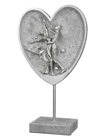 GILDE Figurka dekoracyjna w kolorze srebrnym - 17 x 30 cm