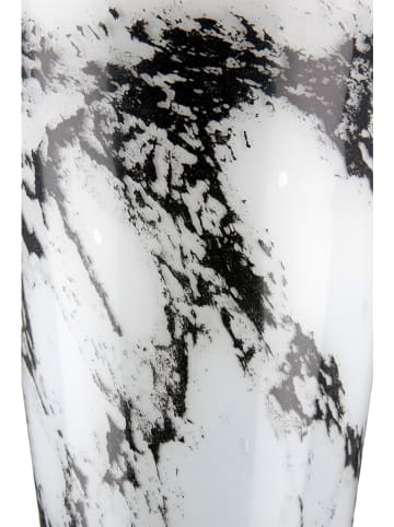 GILDE Vase "Trophy" in Schwarz/ Weiß - (H)31 x Ø 13 cm
