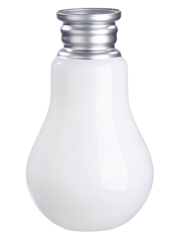 GILDE Vase "Retro" in Weiß - (H)36 x Ø 22 cm