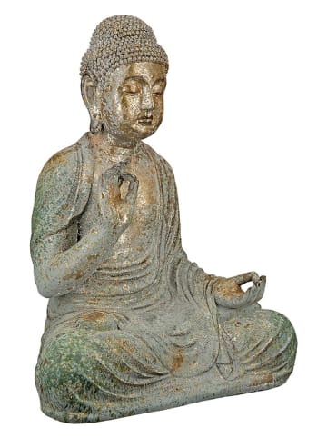 GILDE Dekofigur "Bodhi" in Grün - (B)29 x (H)38 x (T)18,5 cm