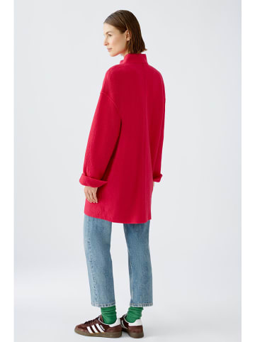 Oui Wollen tussenmantel roze