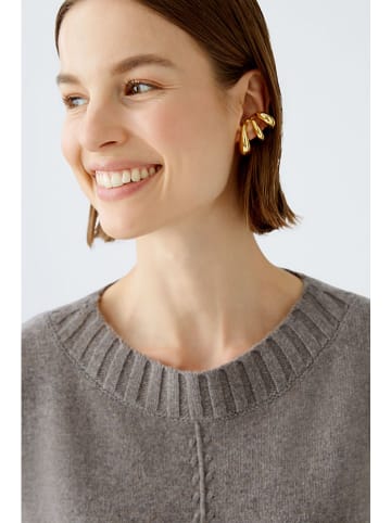 Oui Pullover in Taupe