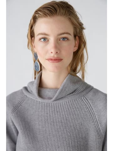 Oui Pullover in Grau