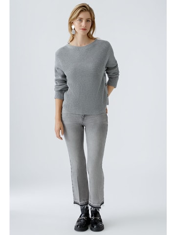 Oui Pullover in Grau