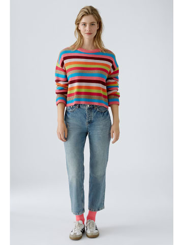 Oui Woll-Pullover in Bunt