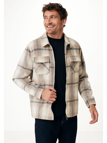 Mexx Hemd in Beige/ Braun/ Hellblau