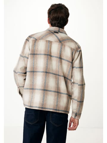 Mexx Hemd in Beige/ Braun/ Hellblau