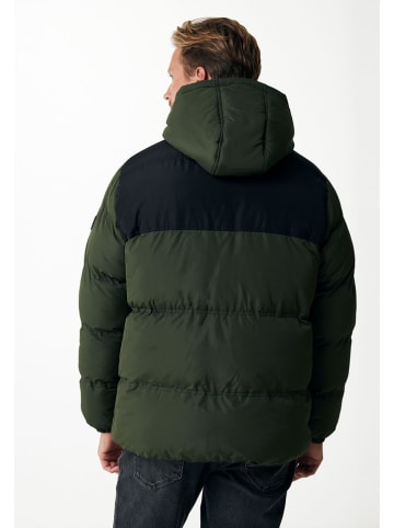 Mexx Doorgestikte jas zwart/ kaki