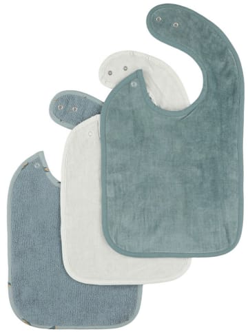 TRIXIE Śliniaczki (3 szt.) w kolorze niebiesko-kremowym - 42 x 26,5 cm